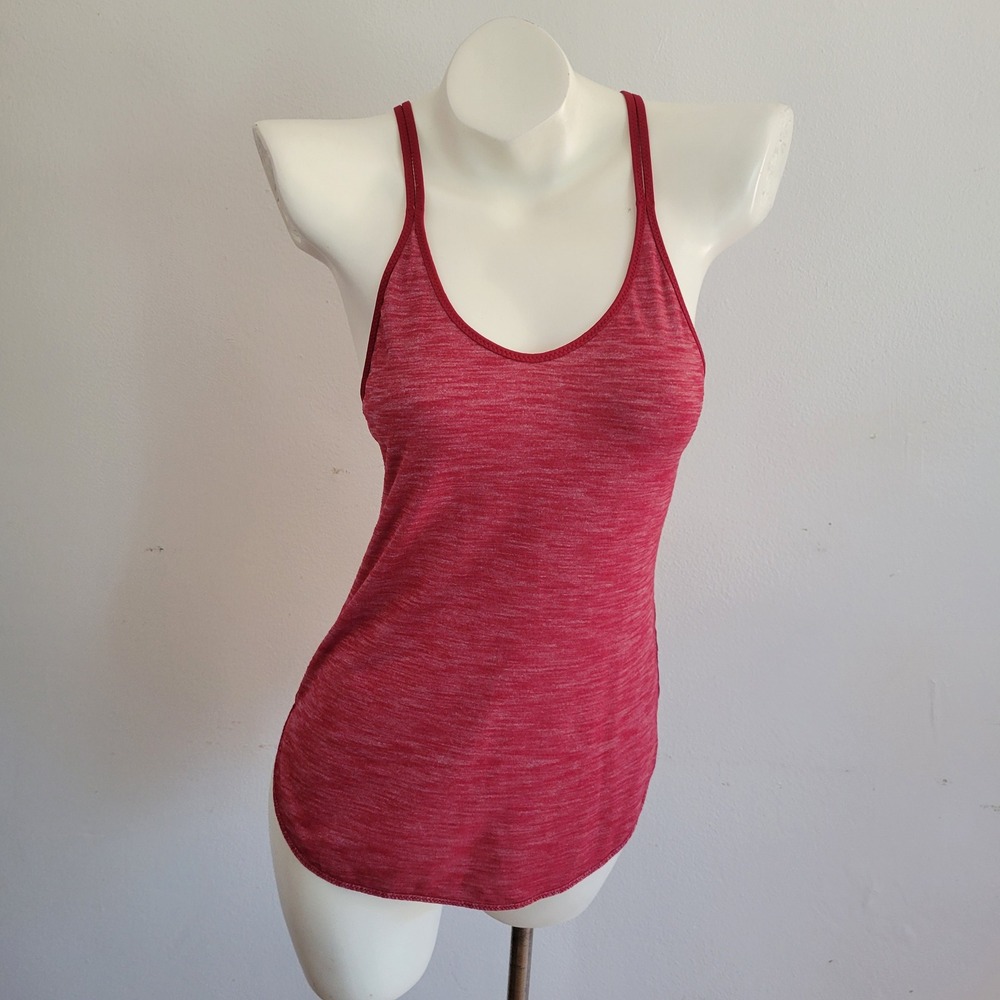 Lululemon What The Sport Singlet II Racerback Tank Top Luon Heathered Red Active